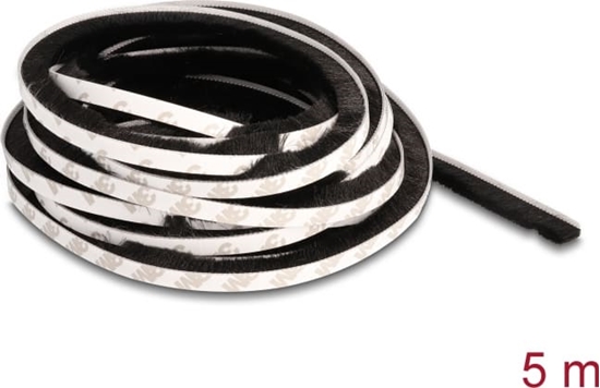 Изображение Delock Brush Strip self-adhesive 10 mm - length 5 m black