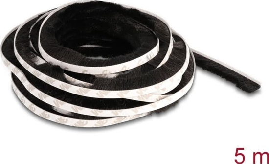 Изображение Delock Brush Strip self-adhesive 15 mm - length 5 m black
