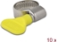 Picture of Delock Butterfly Hose Clamp 13 - 19 mm 10 pieces yellow