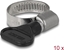 Attēls no Delock Butterfly Hose Clamp 16 - 25 mm 10 pieces black