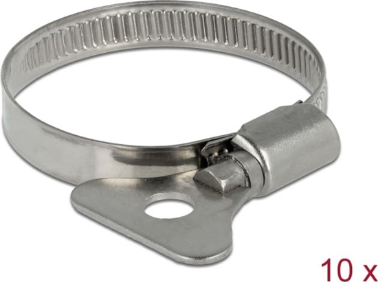 Изображение Delock Butterfly Hose Clamp 32 - 50 mm 10 pieces metal
