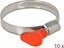 Изображение Delock Butterfly Hose Clamp 40 - 60 mm 10 pieces red