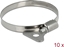 Attēls no Delock Butterfly Hose Clamp 50 - 70 mm 10 pieces metal