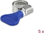 Изображение Delock Butterfly Hose Clamp stainless steel 400 SS 10 - 16 mm 5 pieces blue
