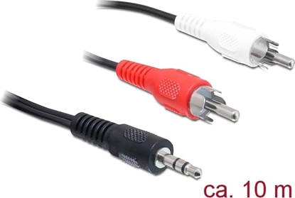 Picture of Delock Cable Audio 3.5 mm stereo jack male > 2 x RCA male 10 m