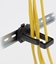 Изображение Delock Cable Bracket 70 x 24 mm with mounting plate for DIN rail mounting black