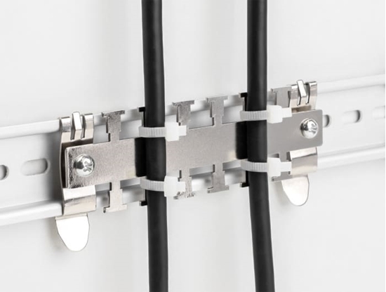 Изображение Delock Cable Clamp for DIN Rail