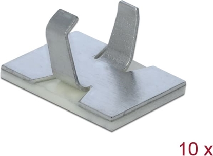 Изображение Delock Cable clamp self-adhesive aluminium 10 pieces