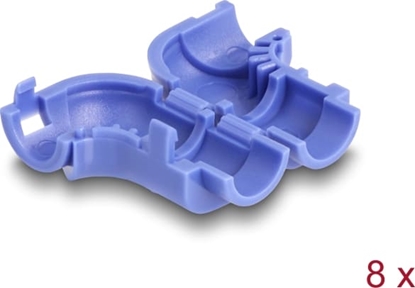 Picture of Delock Cable Clips for Angling 8 pieces blue