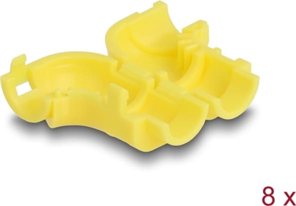 Picture of Delock Cable Clips for Angling 8 pieces yellow