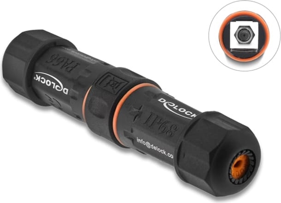Picture of Delock Cable Connector F socket to F socket waterproof