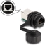 Attēls no Delock Cable Connector RJ50 jack to RJ50 jack for installation with protective cap IP68 dust and waterproof black
