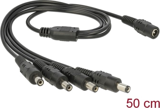 Picture of Delock Cable DC Splitter 5.5 x 2.1 mm 1 x female > 4 x male