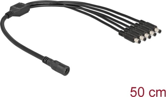 Picture of Delock Cable DC Splitter 5.5 x 2.1 mm 1 x female > 5 x male