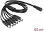 Attēls no Delock Cable DC Splitter 5.5 x 2.1 mm 1 x female > 6 x male