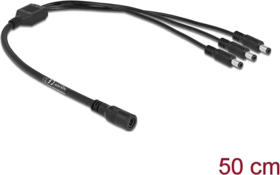 Изображение Delock Cable DC Splitter 5.5 x 2.1 mm 1 x female to 3 x male