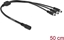 Изображение Delock Cable DC Splitter 5.5 x 2.1 mm 1 x female to 3 x male