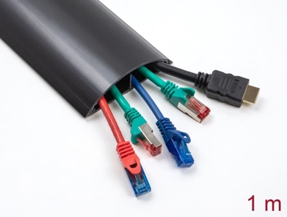 Picture of Delock Cable Duct self-adhesive 119 x 26 mm - length 1 m black