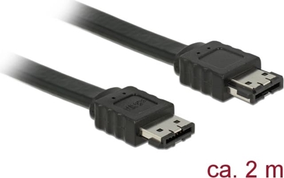 Picture of Delock Cable eSATA 3 Gb/s receptacle > eSATA receptacle 2 m black