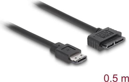 Picture of Delock Cable eSATAp > Slimline SATA13 pin 0.5 m
