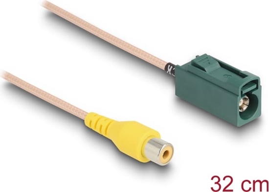 Picture of Delock Cable FAKRA E jack to RCA jack RG-179 32 cm