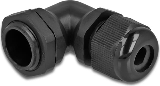 Picture of Delock Cable Gland 90° angled PG11 black