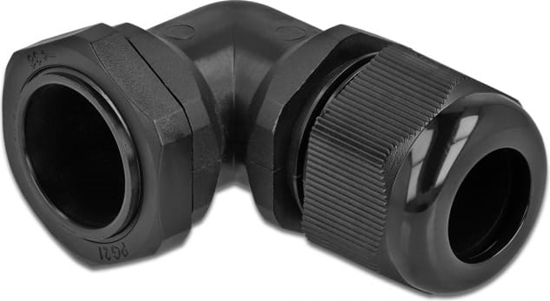 Picture of Delock Cable Gland 90° angled PG21 black