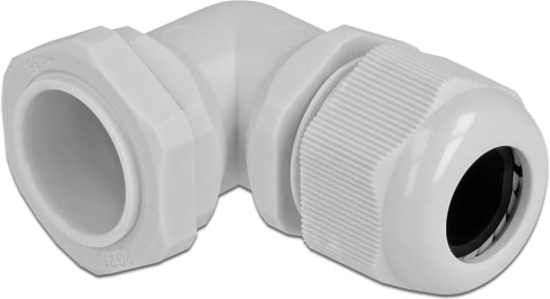 Picture of Delock Cable Gland 90° angled PG21 grey