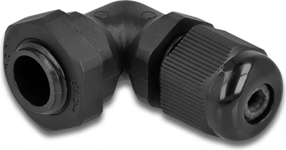 Picture of Delock Cable Gland 90° angled PG7 black