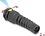 Picture of Delock Cable Gland M20 with ventilation and strain relief IP68 dust and waterproof black 2 pieces