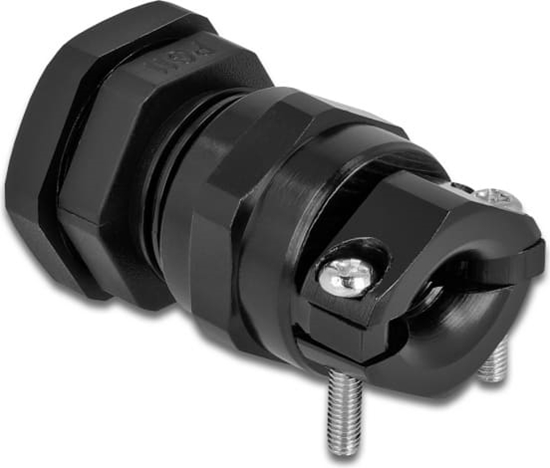Picture of Delock Cable Gland PG11 with strain relief and bending protection black