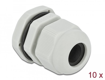Picture of Delock Cable Gland PG13.5 10 pieces grey
