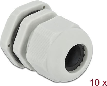 Picture of Delock Cable Gland PG16 10 pieces grey