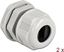 Attēls no Delock Cable Gland PG16 for flat cable grey 2 pieces