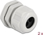 Picture of Delock Cable Gland PG16 for round cable with two cable entries grey 2 pieces