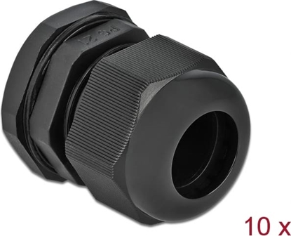 Picture of Delock Cable Gland PG21 10 pieces black