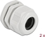 Attēls no Delock Cable Gland PG21 for round cable grey 2 pieces