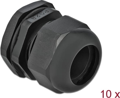 Picture of Delock Cable Gland PG29 10 pieces black