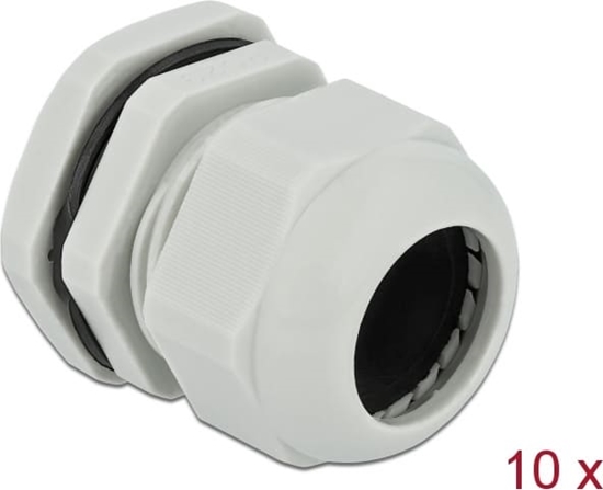 Picture of Delock Cable Gland PG29 10 pieces grey