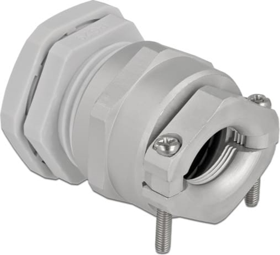 Picture of Delock Cable Gland PG29 with strain relief and bending protection grey