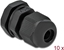 Attēls no Delock Cable Gland PG7 10 pieces black