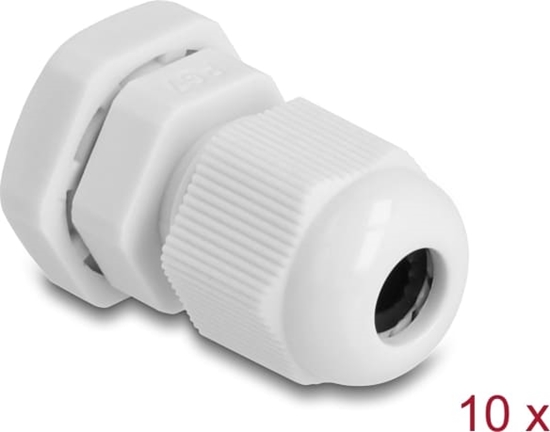 Picture of Delock Cable Gland PG7 10 pieces grey