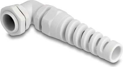 Picture of Delock Cable Gland with strain relief 90° angled PG11 grey