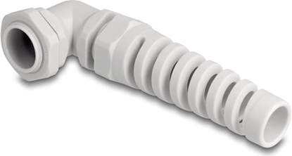Picture of Delock Cable Gland with strain relief 90° angled PG16 grey
