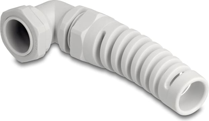 Picture of Delock Cable Gland with strain relief 90° angled PG21 grey