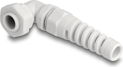 Picture of Delock Cable Gland with strain relief 90° angled PG7 grey