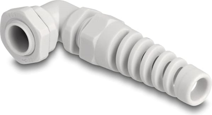 Picture of Delock Cable Gland with strain relief 90° angled PG9 grey