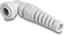 Picture of Delock Cable Gland with strain relief 90° angled PG9 grey