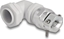 Picture of Delock Cable Gland with strain relief and bending protection 90° angled PG16 grey