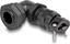 Picture of Delock Cable Gland with strain relief and bending protection 90° angled PG9 black